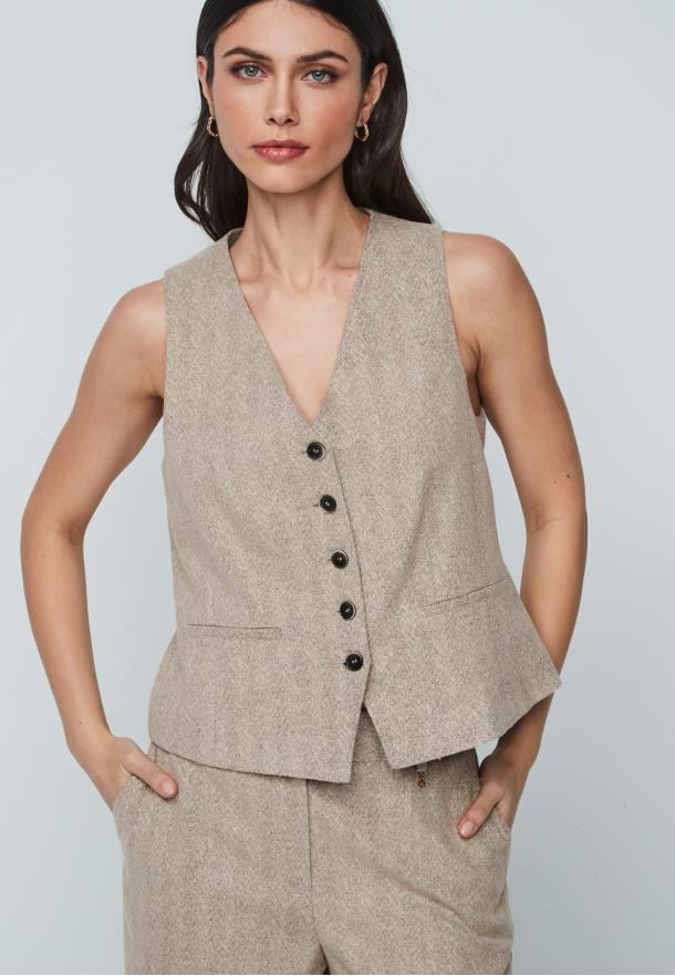 Chaleco Julieta BEIGE